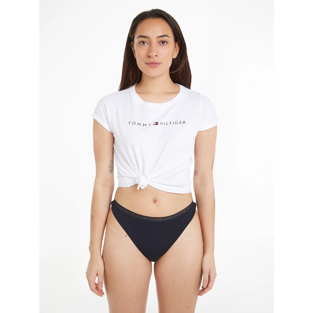 Tommy Hilfiger Underwear Slip »3P THONG« (Packung 3 St. 3er) Dezent Gemustert Logoschriftzug Online Kaufen
