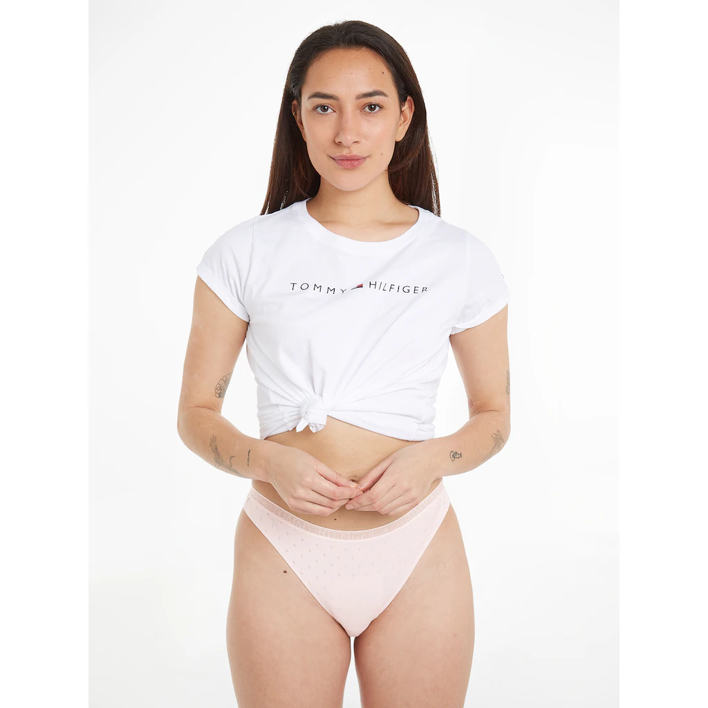 Tommy Hilfiger Underwear Slip »3P THONG« (Packung 3 St. 3er) Dezent Gemustert Logoschriftzug Online Kaufen