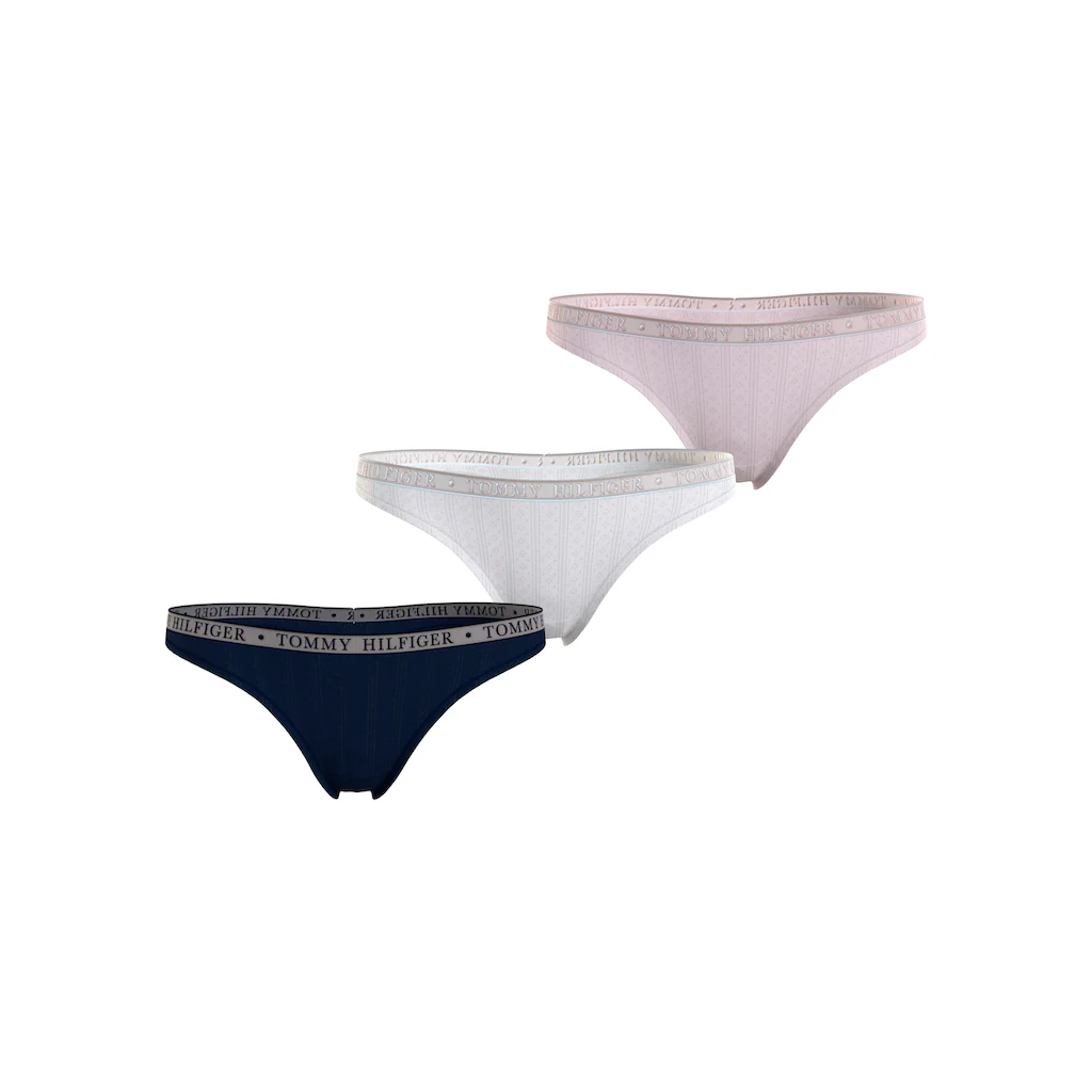 Tommy Hilfiger Underwear Slip »3P THONG« (Packung 3 St. 3er) dezent gemustert Logoschriftzug online kaufen