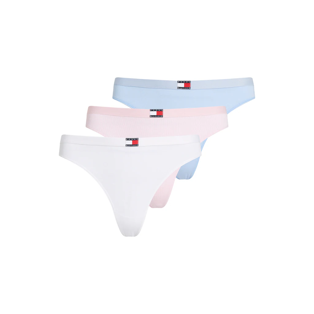 Tommy Hilfiger Underwear String »3 PACK FLAG THONG (EXT. SIZE)« (Packung 3 St. 3er) mit Logo-Stretchbund bestellen