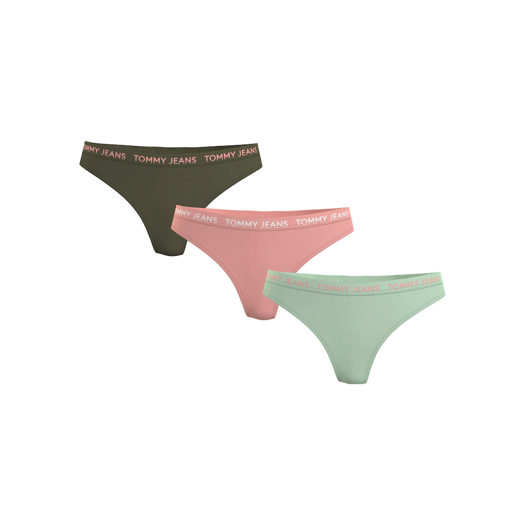 Tommy Hilfiger Underwear String »3P HIGH RISE THONG« (Packung 3er) mit Logo-Elastikbund online bestellen