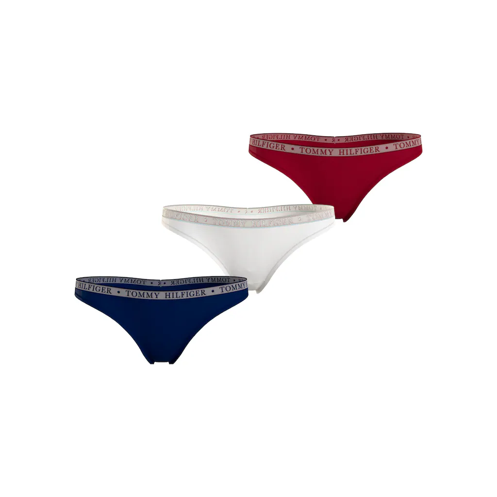 Tommy Hilfiger Underwear T-String »LACE 3P THONG (EXT SIZES)« (Packung 3er-Pack) mit Tommy Hilfiger Logobund kaufen