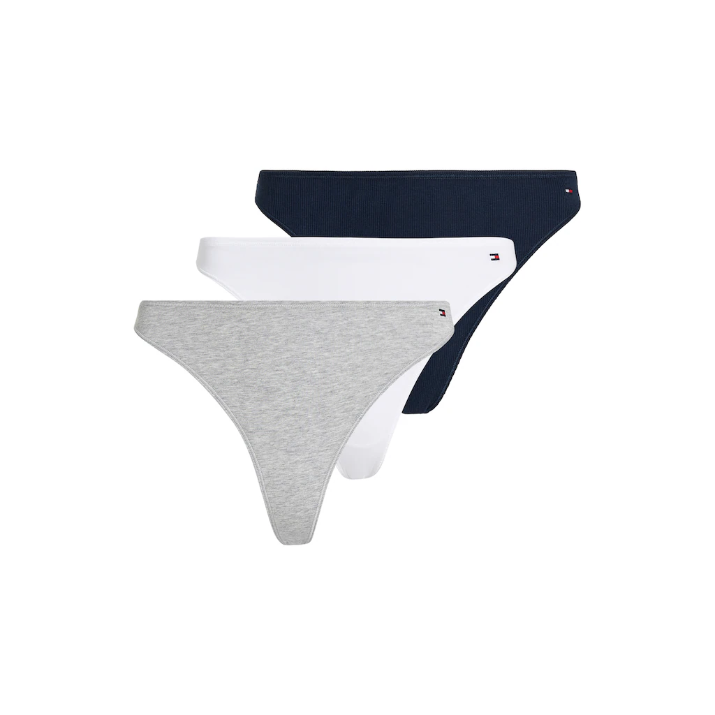 Tommy Hilfiger Underwear Tanga »3 PACK DIPPED THONG« (Packung 3 St. 3er) mit Logo