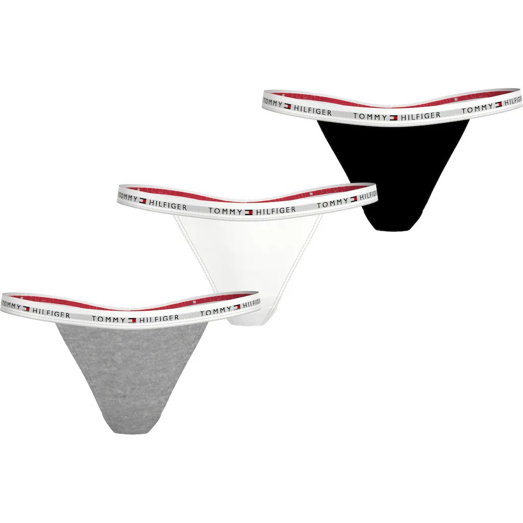 Tommy Hilfiger Underwear Tanga »3 PACK TANGA THONG« (Packung 3 St. 3er) mit Logobund ▷ für