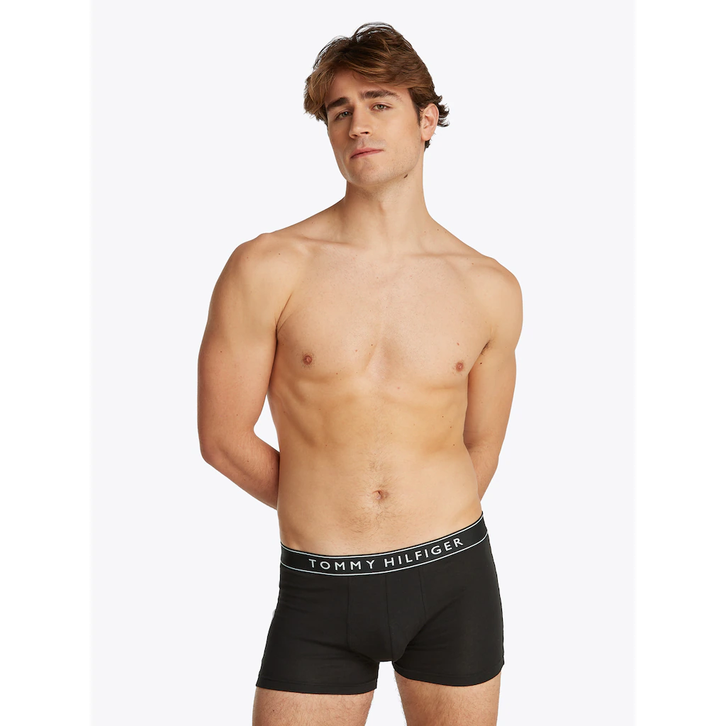 Tommy Hilfiger Underwear Trunk »3P TRUNK DTM« (Packung 3 St. 3er) Mit Logobund ▷ Für
