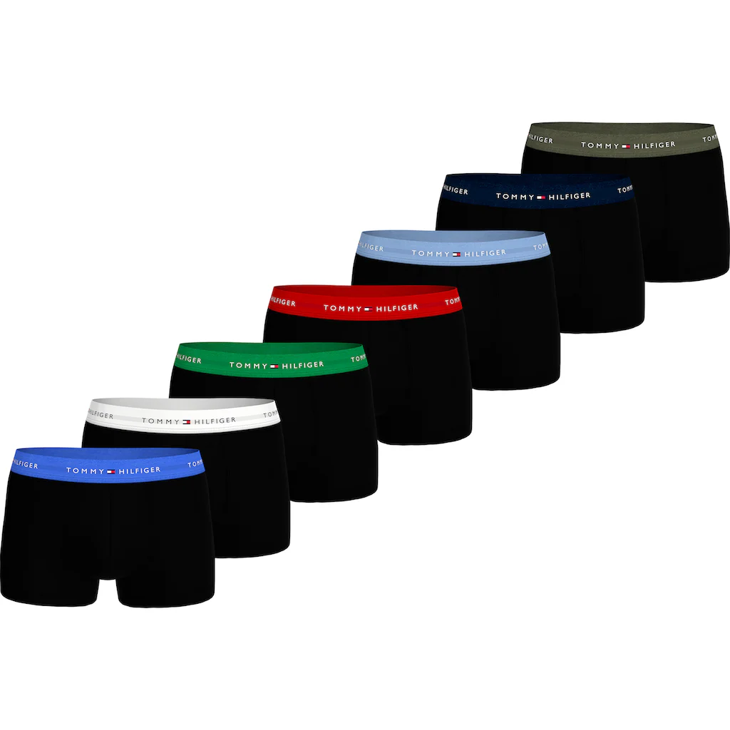 Tommy Hilfiger Underwear Trunk »7P TRUNK WB« (Packung 7 St. 7er) mit Logobund