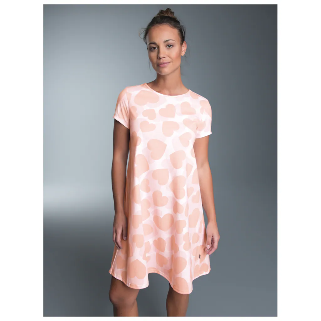 Trigema Nachthemd »TRIGEMA Nachthemd Mit Allover-Herzen-Print« (1 Tlg.) Online Bestellen