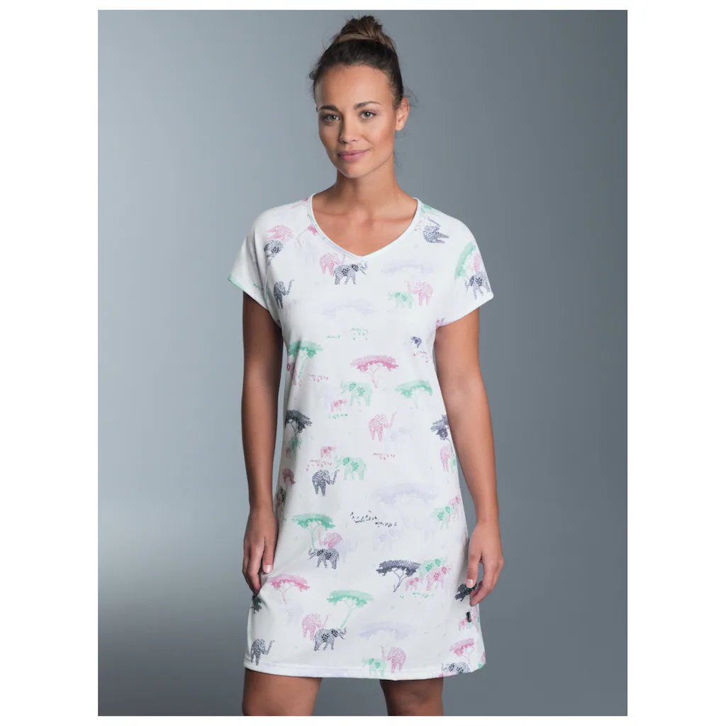 Trigema Nachthemd »TRIGEMA Nachthemd Mit Allover Safari-Print« (1 Tlg.) Kaufen