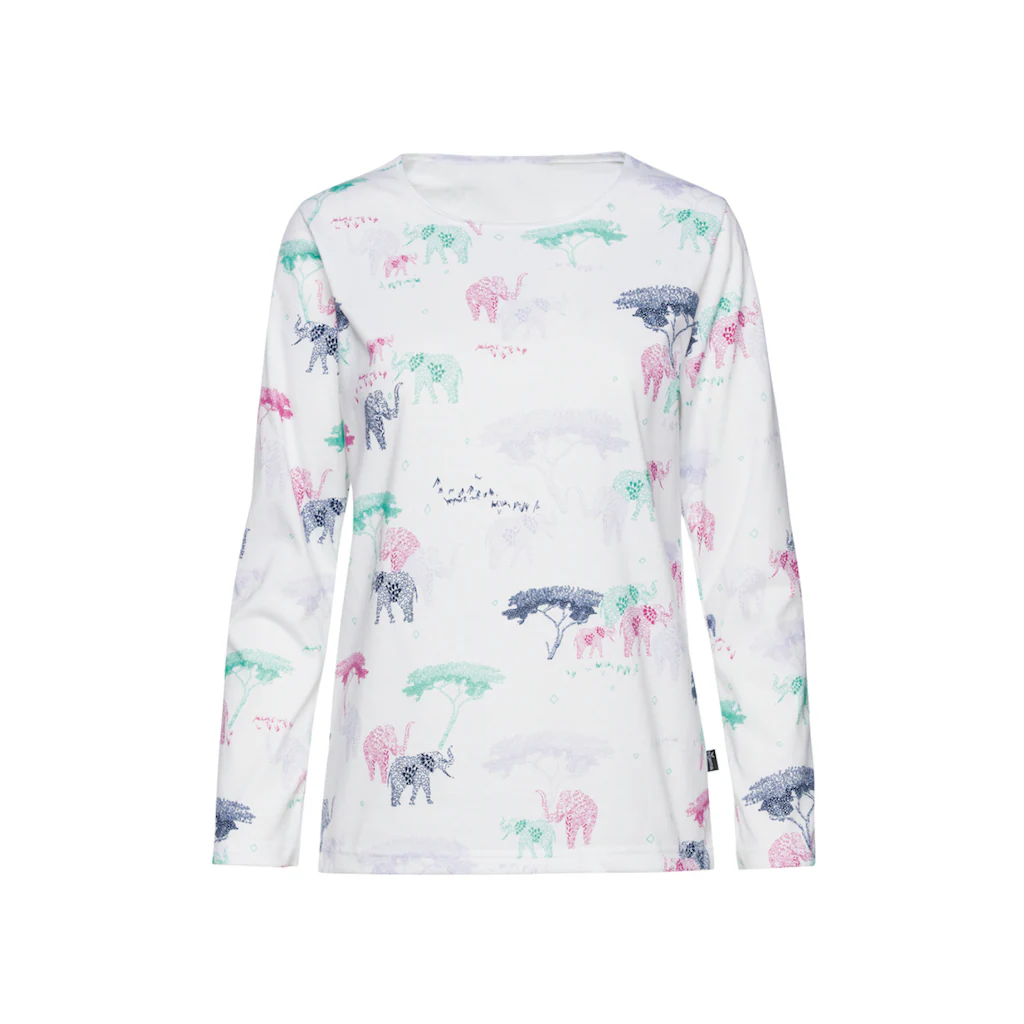 Trigema Schlafanzug »TRIGEMA Pyjama Oberteil Mit Allover Safari-Print« (1 Tlg.) Online Kaufen
