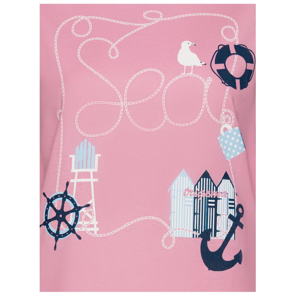 Trigema Schlafanzug »TRIGEMA Pyjama Oberteil Mit Maritimem Printmotiv« (1 Tlg.) Online Bestellen