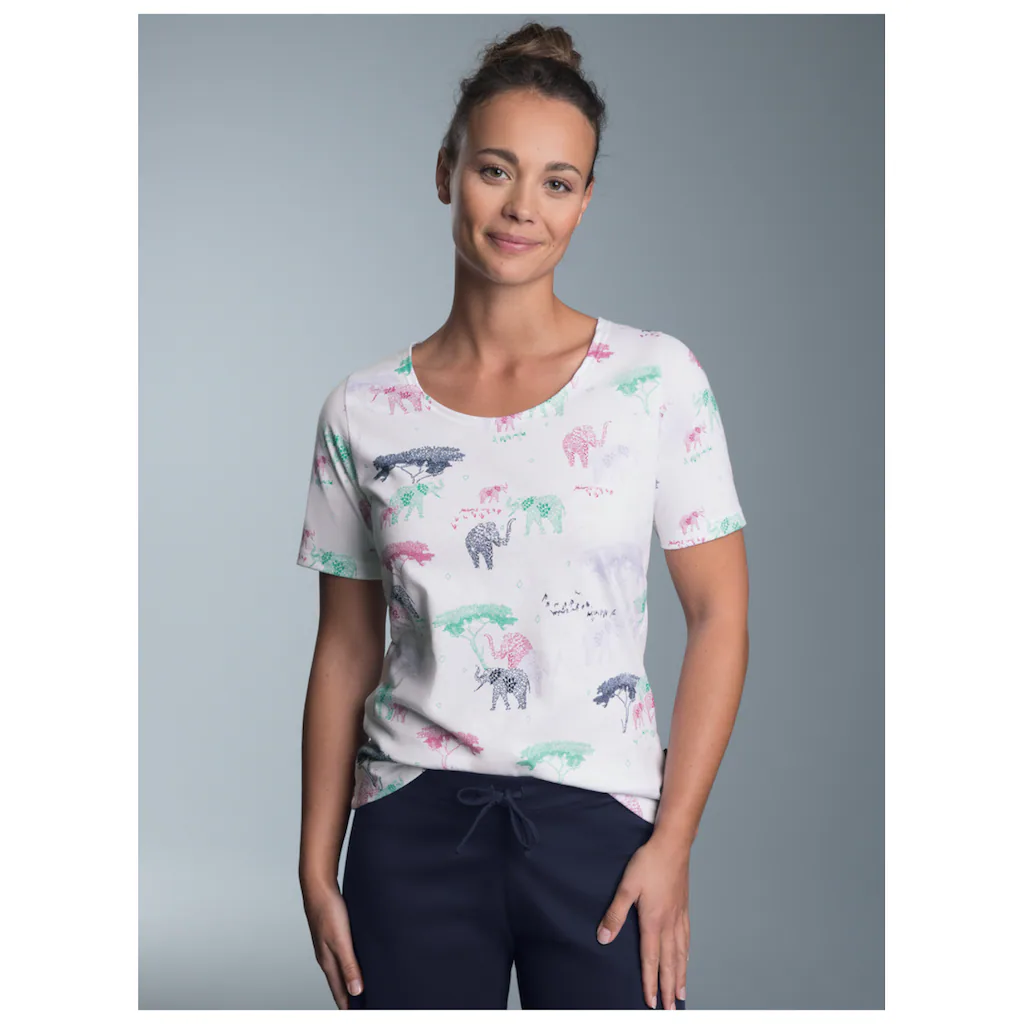 Trigema Schlafanzug »TRIGEMA T-Shirt Mit Allover Safari-Print« (1 Tlg.) Kaufen
