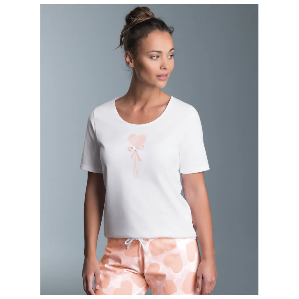 Trigema Schlafanzug »TRIGEMA T-Shirt mit süßem Herzchen-Printmotiv« (1 tlg.) kaufen
