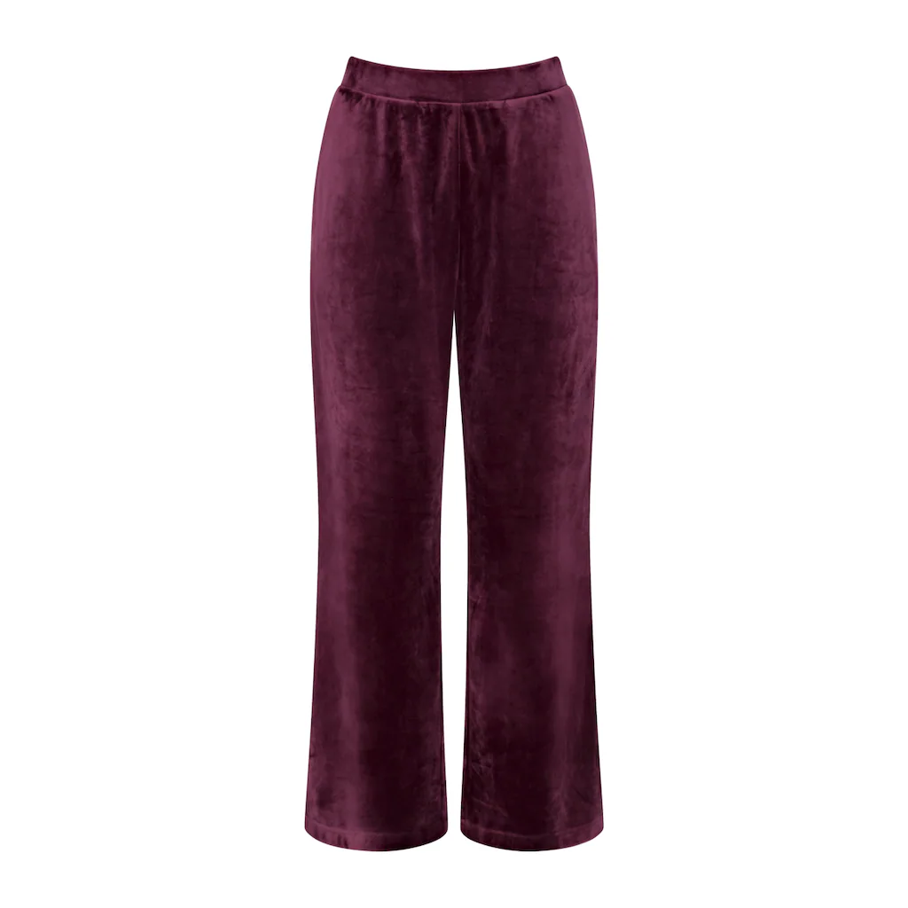 Triumph Homewearhose »Sensual Velour Wide Leg Trousers« Elegante Lässige Passform