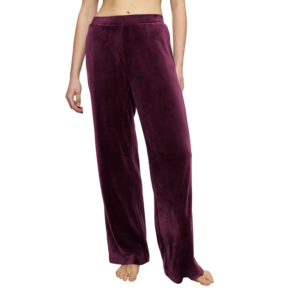 Triumph Homewearhose »Sensual Velour Wide Leg Trousers« Elegante Lässige Passform