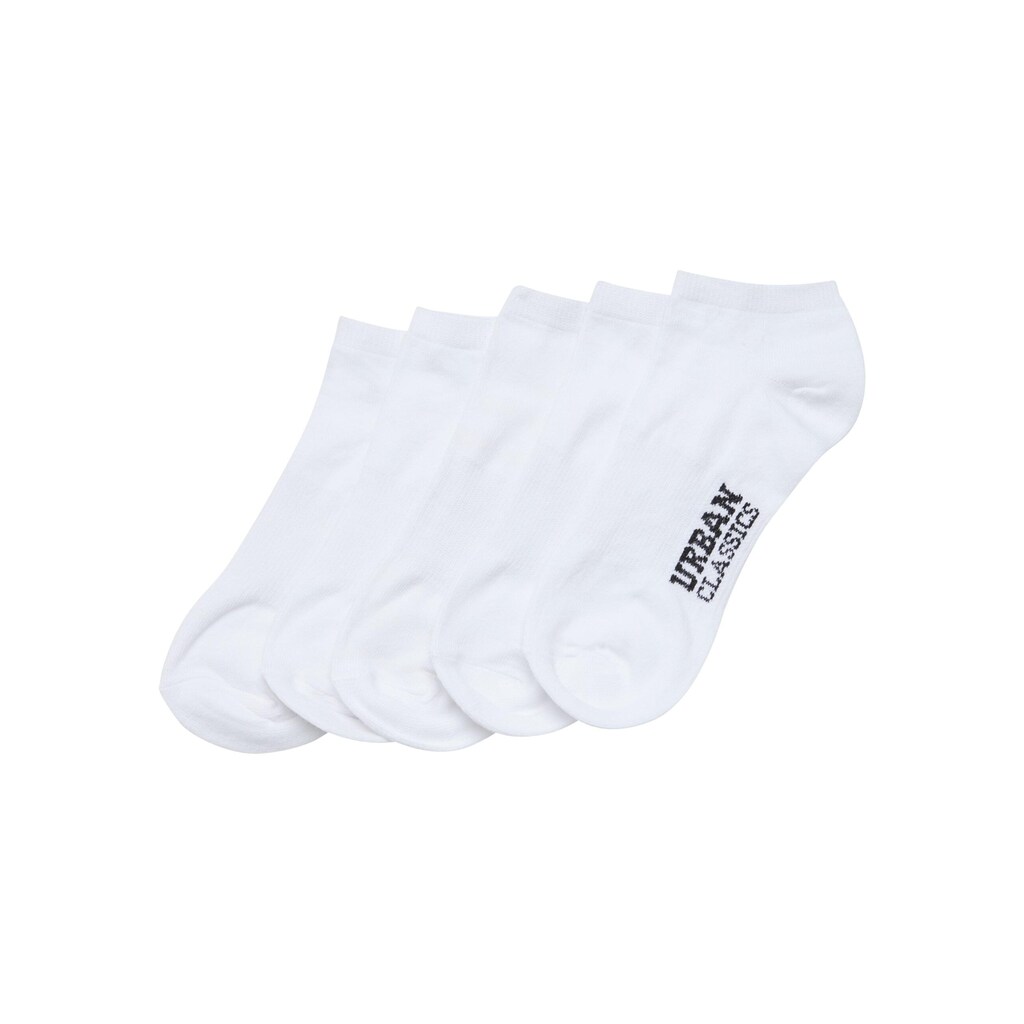 URBAN CLASSICS Basicsocken »Urban Classics Unisex Logo No Show Socks 5-Pack« (1 Paar)