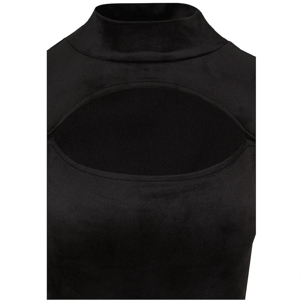URBAN CLASSICS Body »Urban Classics Damen Ladies Velvet Cut-Out Turtleneck Body« Online Bestellen