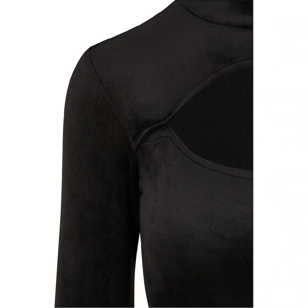 URBAN CLASSICS Body »Urban Classics Damen Ladies Velvet Cut-Out Turtleneck Body« Online Bestellen
