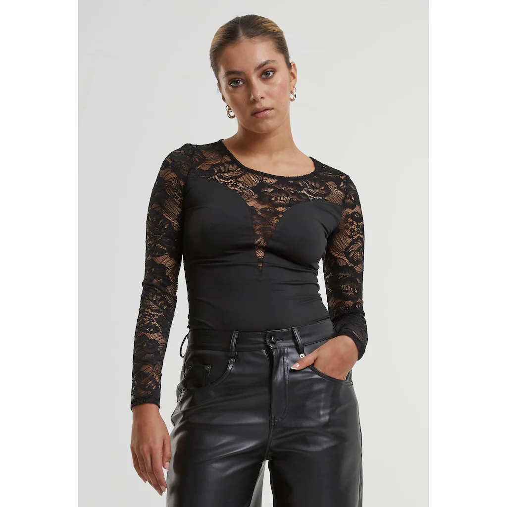 URBAN CLASSICS Body »Urban Classics Ladies Round Neck Lace Body«