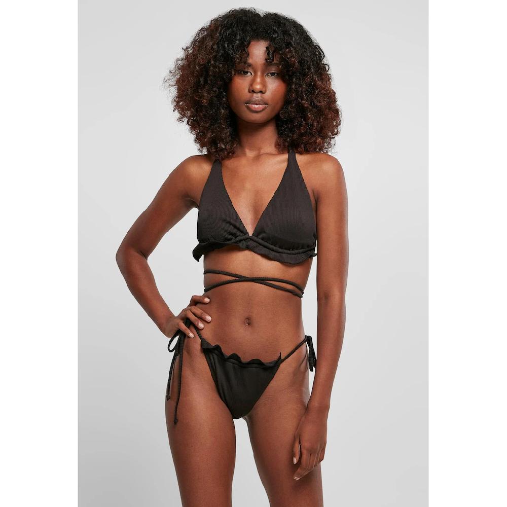 URBAN CLASSICS Bügel-Bikini »Urban Classics Damen Ladies Rib Babylock Triangle Bikini« Kaufen