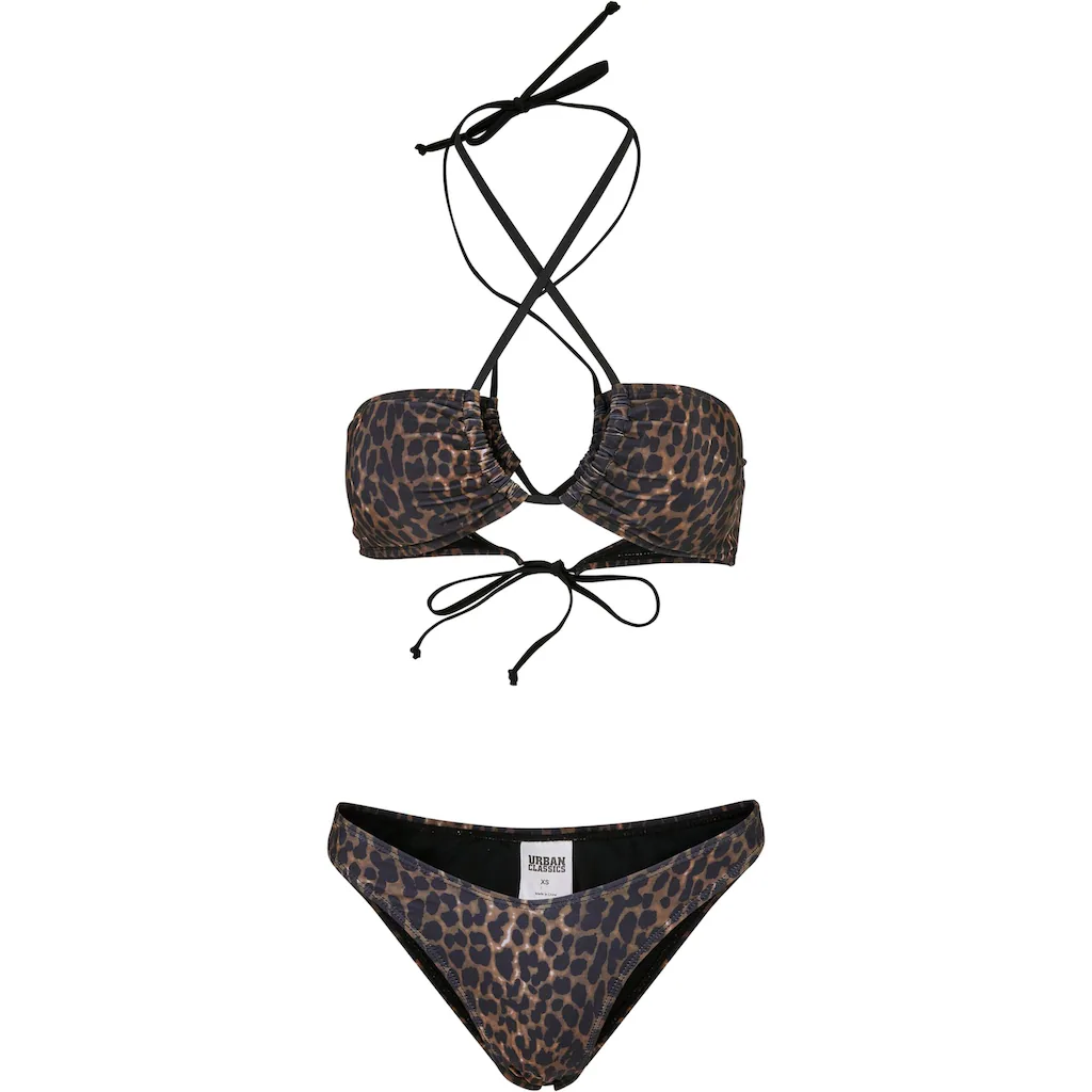 URBAN CLASSICS Bügel-Bikini »Urban Classics Damen Ladies AOP Hot V Bikini« kaufen