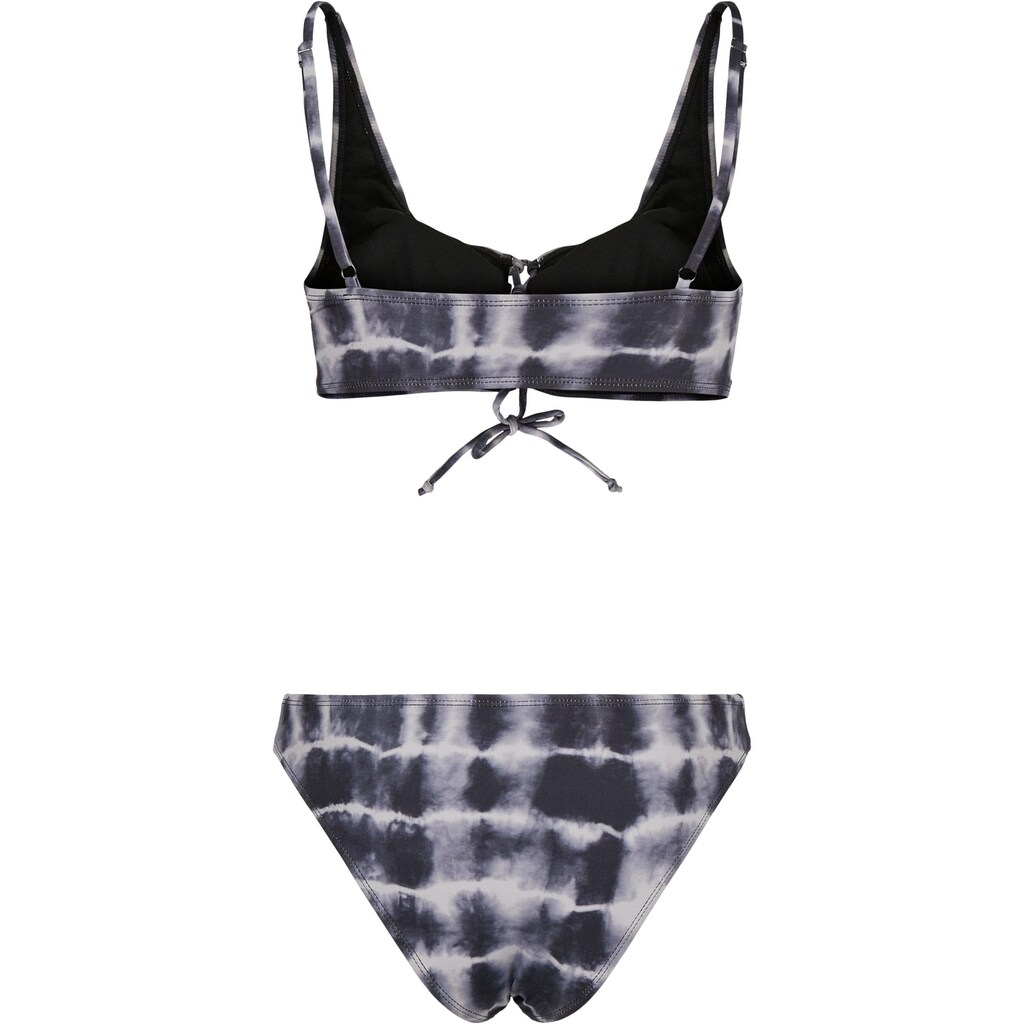 URBAN CLASSICS Bügel-Tankini »Urban Classics Damen Ladies Lace Up Tie Dye Bikini« Kaufen