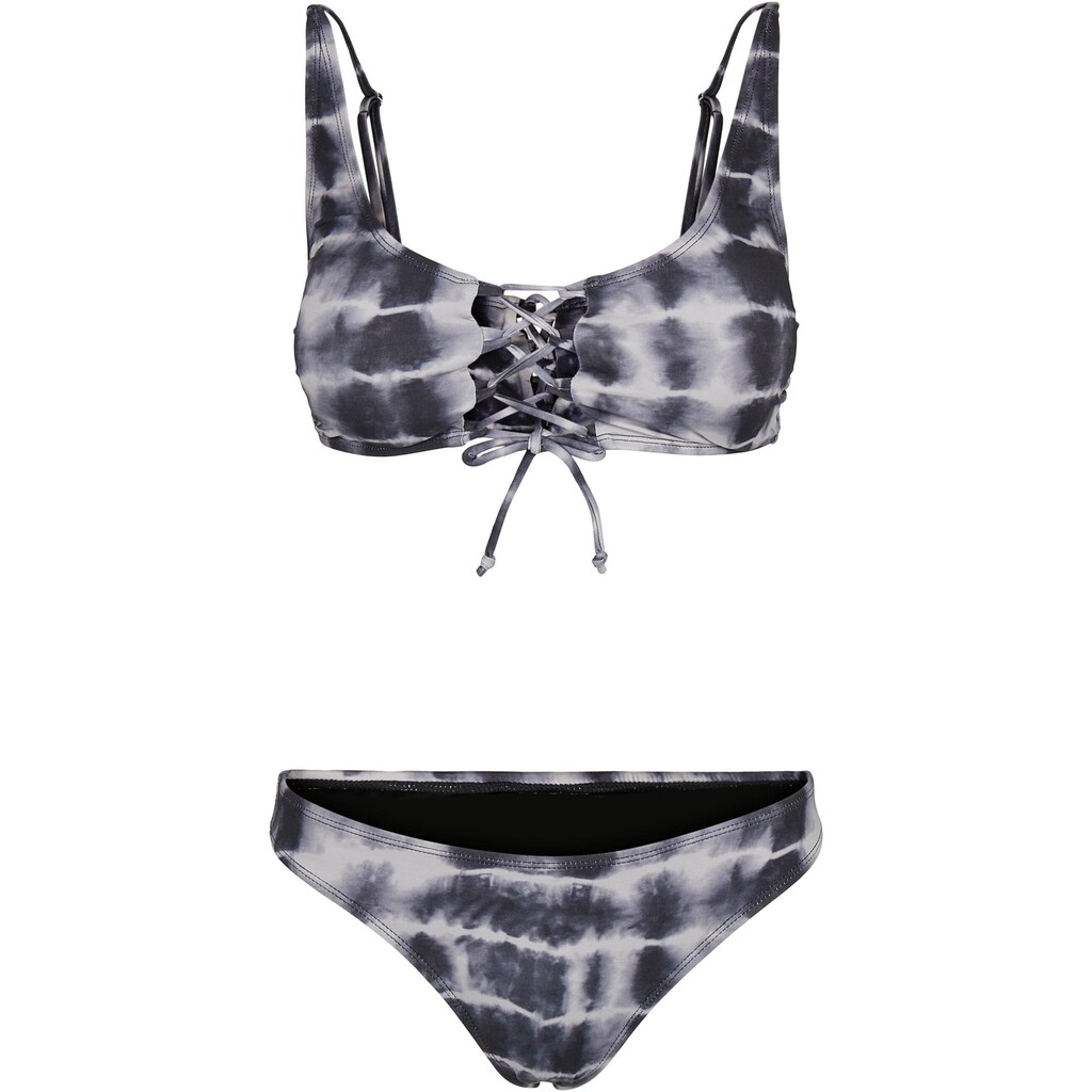 URBAN CLASSICS Bügel-Tankini »Urban Classics Damen Ladies Lace Up Tie Dye Bikini« kaufen