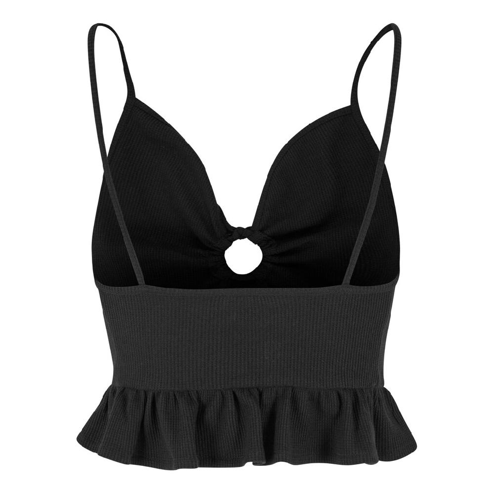 URBAN CLASSICS Bügelloser BH »Urban Classics Damen Ladies Waffle Pique Ruffle Top«