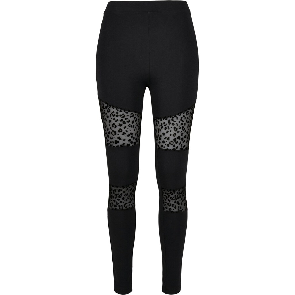 URBAN CLASSICS Leggings »Urban Classics Damen Ladies Flock Lace Inset Leggings« (1 tlg.)
