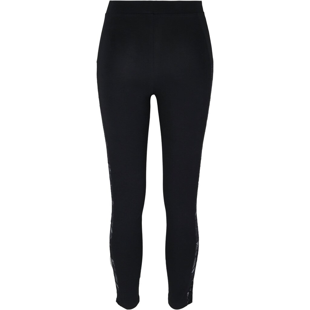 URBAN CLASSICS Leggings »Urban Classics Damen Ladies Lace Striped Leggings« (1 Tlg.)