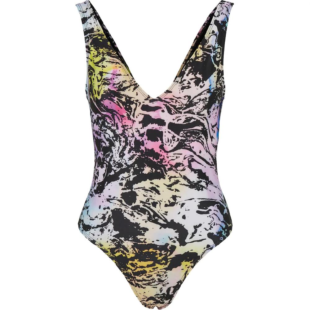 URBAN CLASSICS Monokini »Urban Classics Damen Ladies Recycled Pattern High Leg Swimsuit« ▷ für