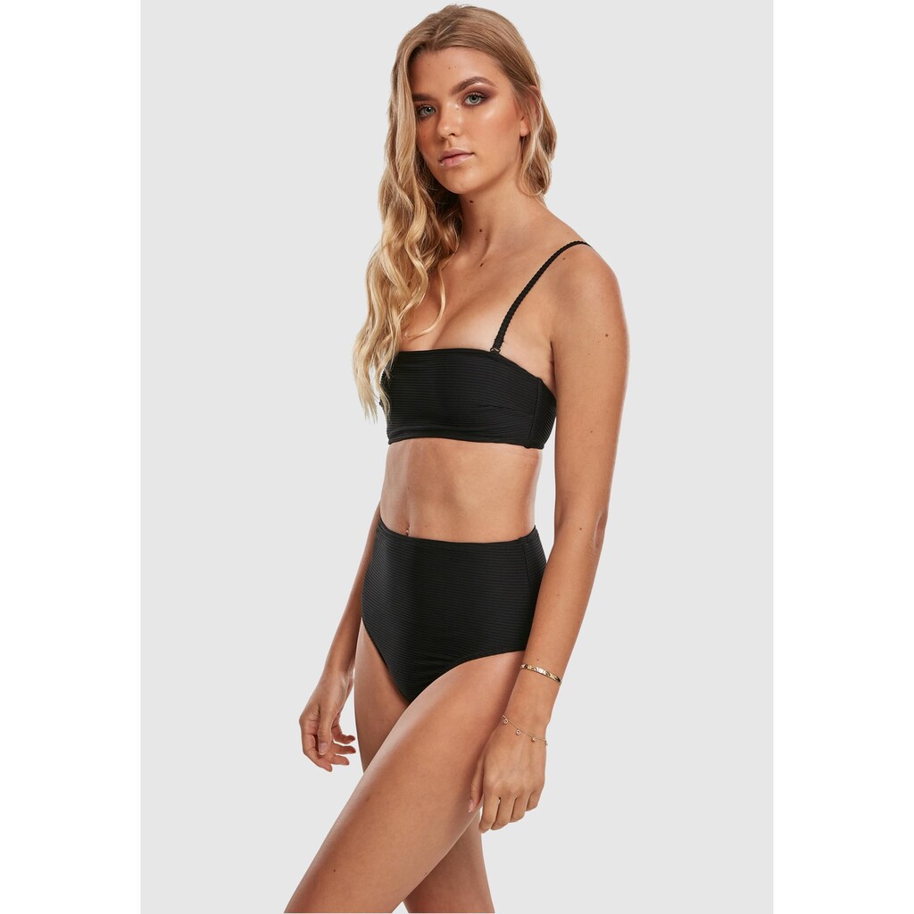 URBAN CLASSICS Triangel-Bikini »Urban Classics Damen Ladies High Waist Bandeau Bikini« Kaufen