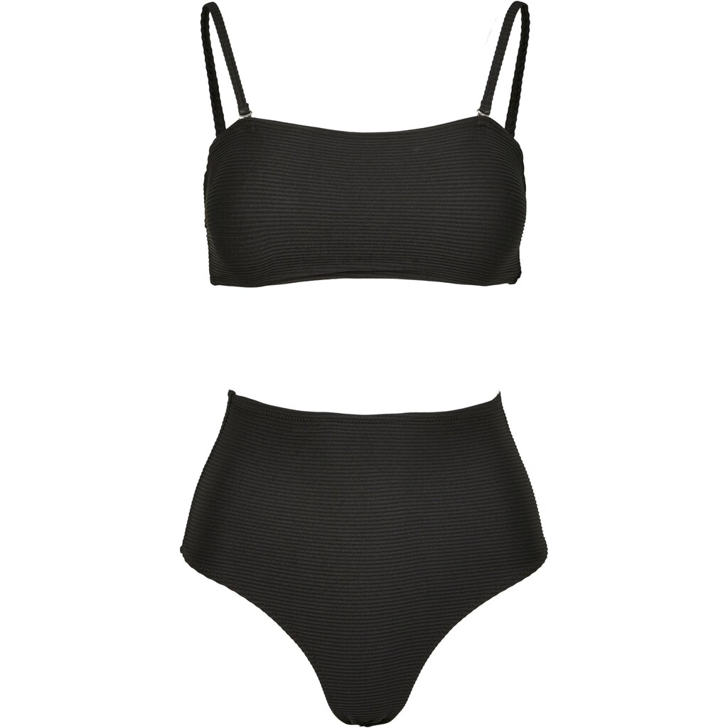 URBAN CLASSICS Triangel-Bikini »Urban Classics Damen Ladies High Waist Bandeau Bikini« kaufen