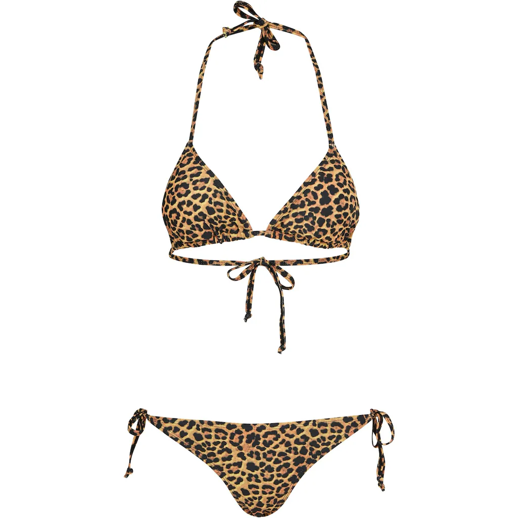 URBAN CLASSICS Triangel-Bikini »Urban Classics Damen Ladies Animal Bikini« ▷ für