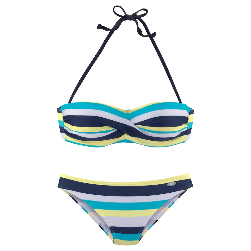 Venice Beach Bandeau-Bikini Mit Streifen Bestellen