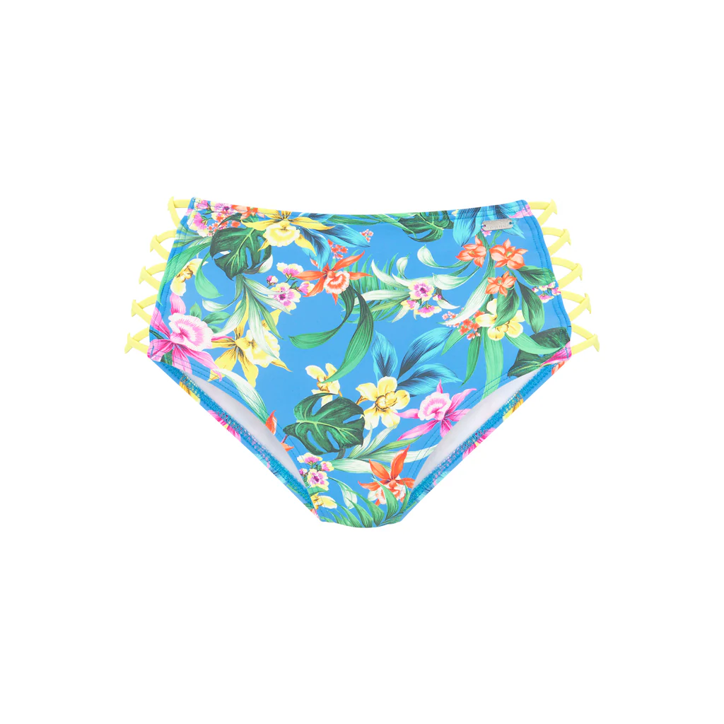 Venice Beach Bikini-Hose »Hanni« Mit Tropischem Print Und Gelben Details Kaufen