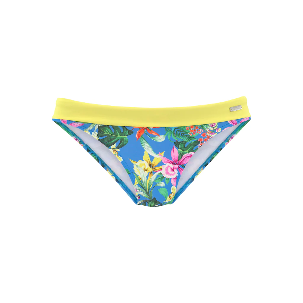 Venice Beach Bikini-Hose »Hanni« Mit Tropischem Print Und Gelben Details Kaufen