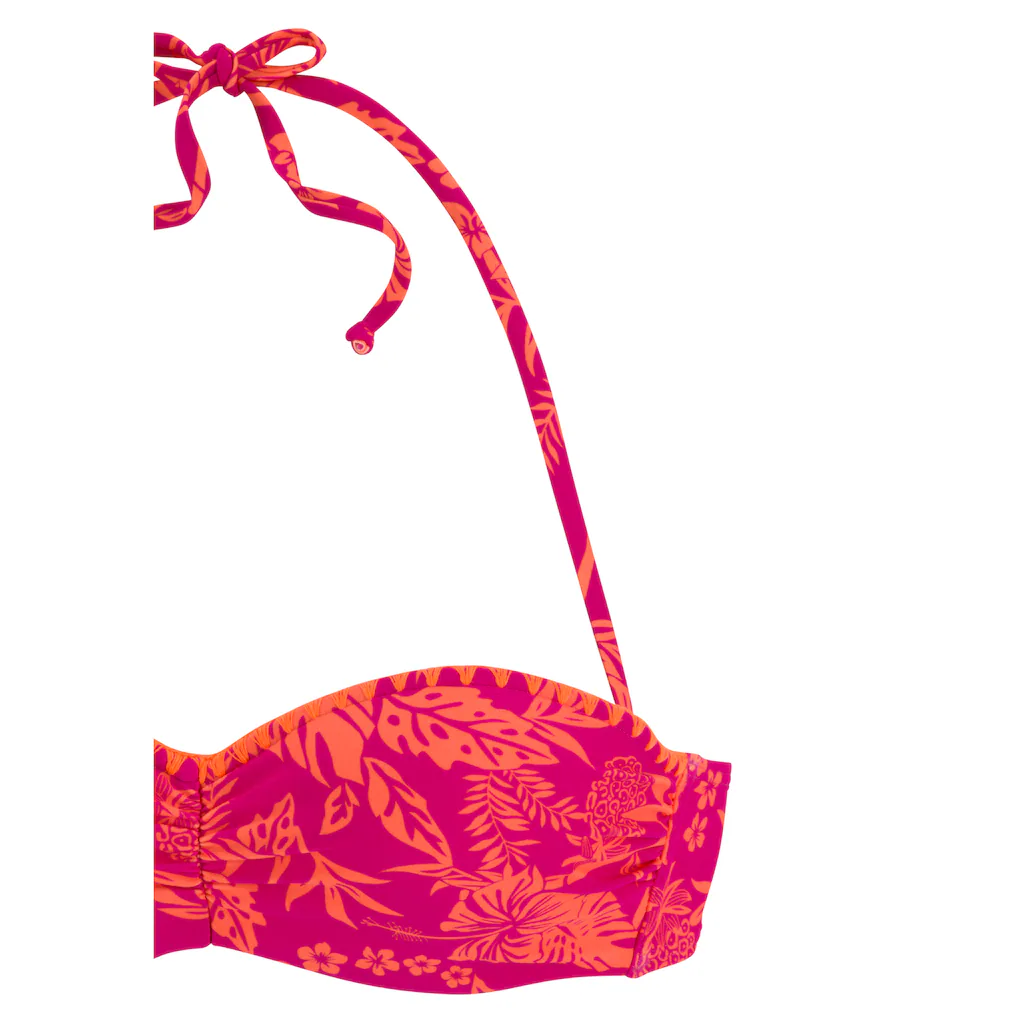 Venice Beach Bügel-Bandeau-Bikini »Kensi« Mit Kontrasfarbener Häkelkante