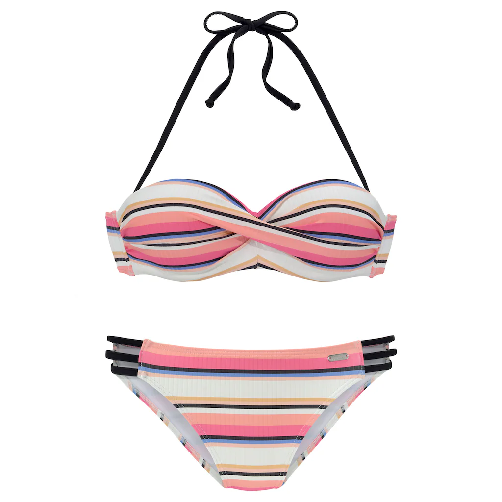 Venice Beach Bügel-Bandeau-Bikini Mit Strukturierter Ware ▷ Für