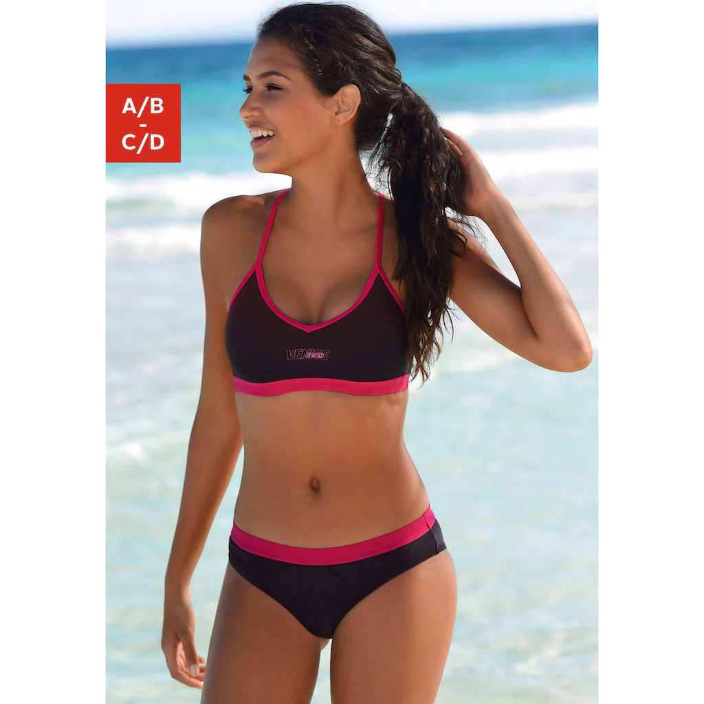 Venice Beach Bustier-Bikini mit herausnehmbaren Cups