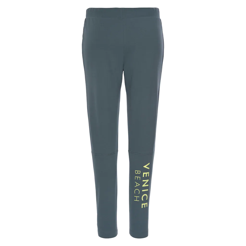 Venice Beach Sweathose Mit Print Am Bein Und Taschen Jogginghose Relaxhose