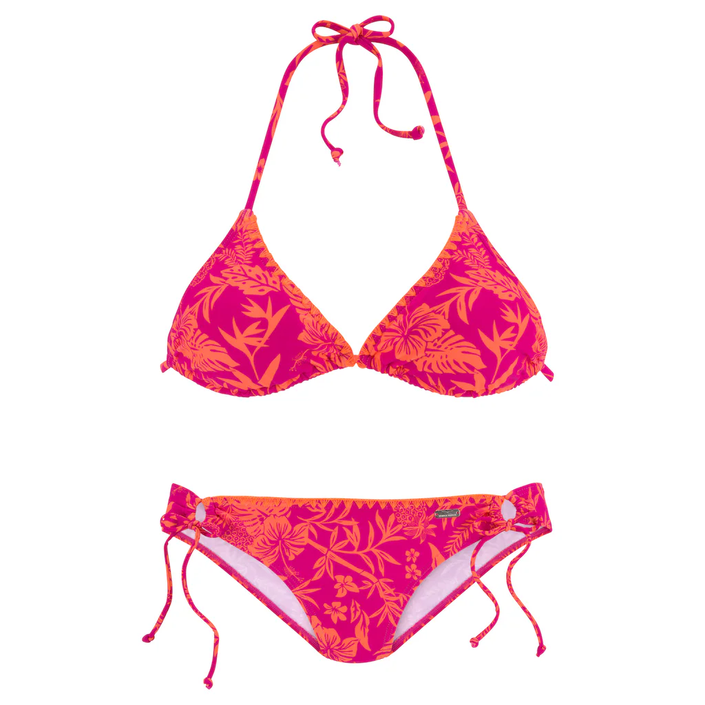 Venice Beach Triangel-Bikini »Kensi« Mit Kontrastfarbener Häkelkante