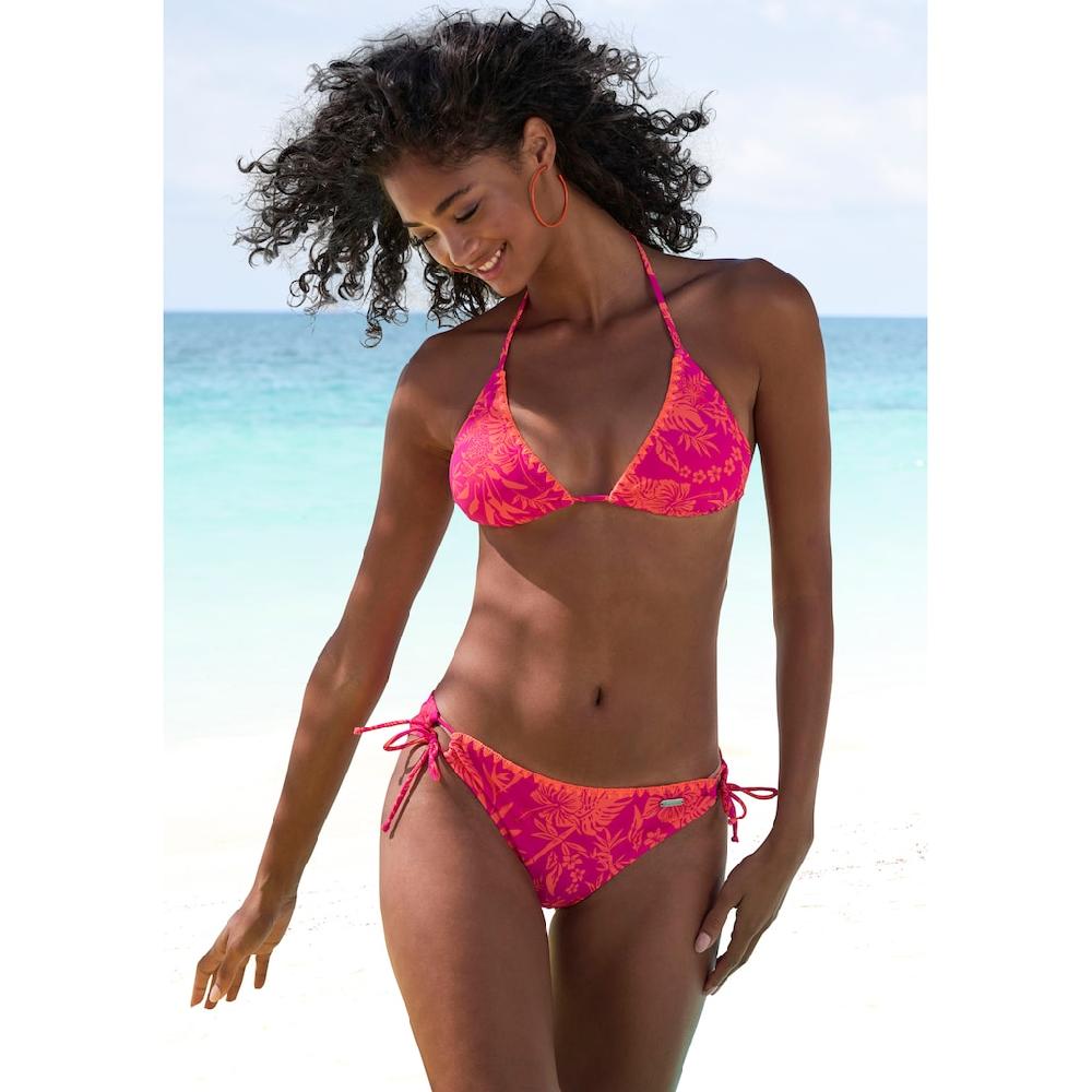 Venice Beach Triangel-Bikini »Kensi« Mit Kontrastfarbener Häkelkante