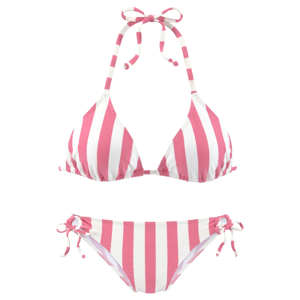 Venice Beach Triangel-Bikini Mit Gewebten Streifen ▷ Für