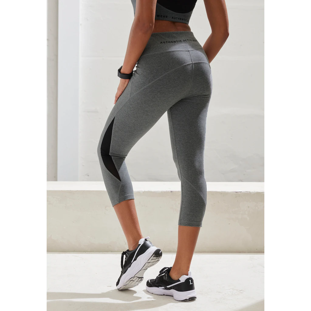 Vivance active Caprileggings Sportleggings mit breitem Komfortbund