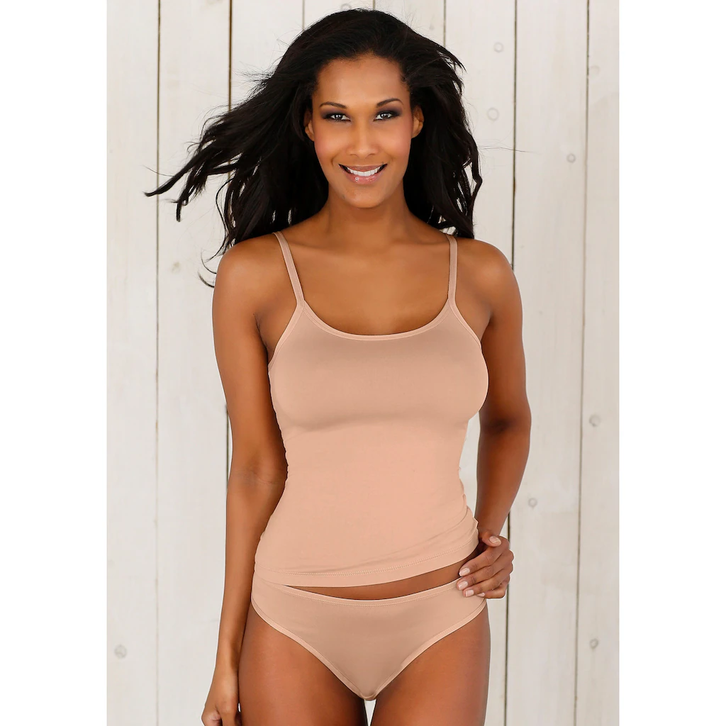 Vivance Active Spaghettitop (3er-Pack) Aus Weicher Microfaser Kaufen