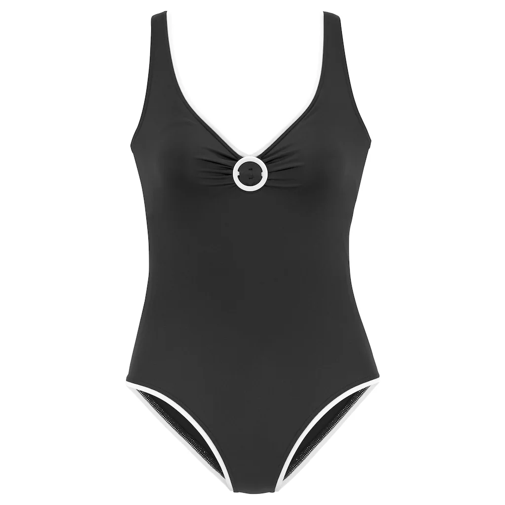 Vivance Badeanzug »Lorena« Mit Detail Vorne Und Kontrastfarbenem Piping Kaufen