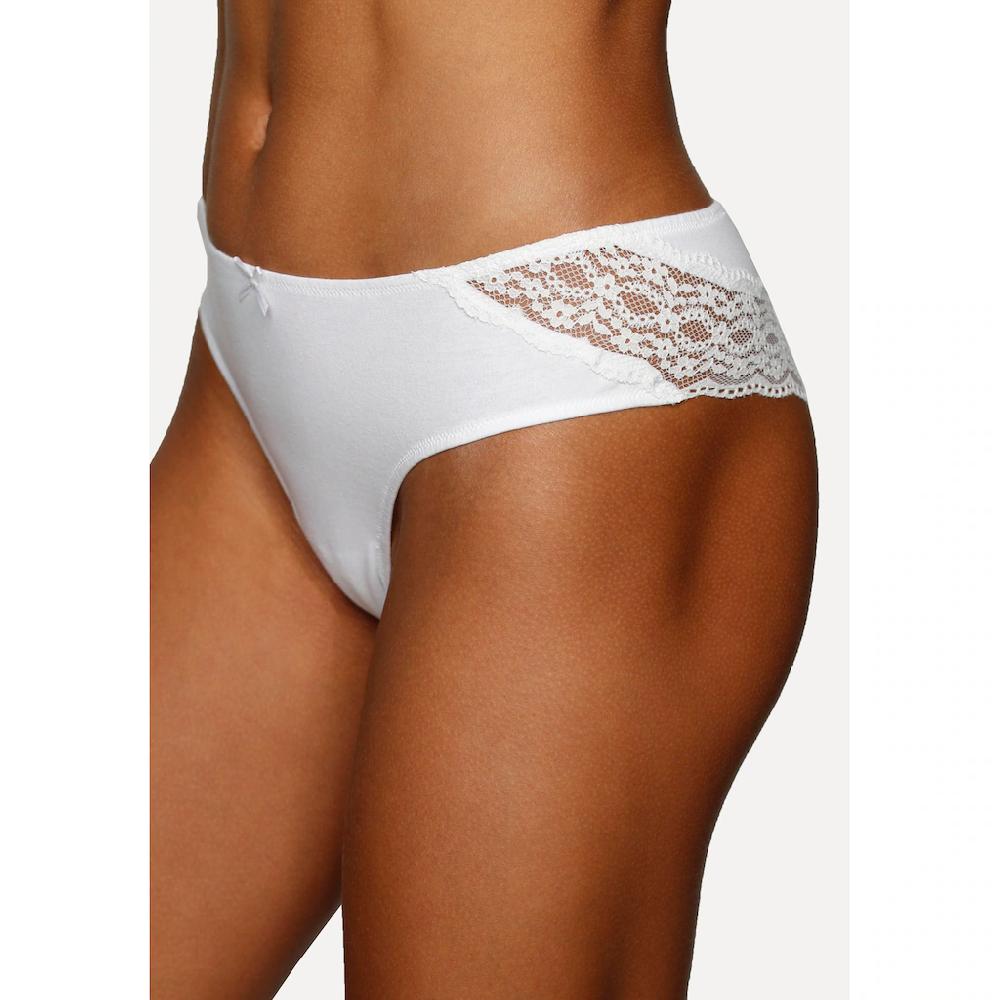 Vivance Brasilslip (3er-Pack) Aus Elastischer Baumwolle Mit Floraler Spitze ▷ Für