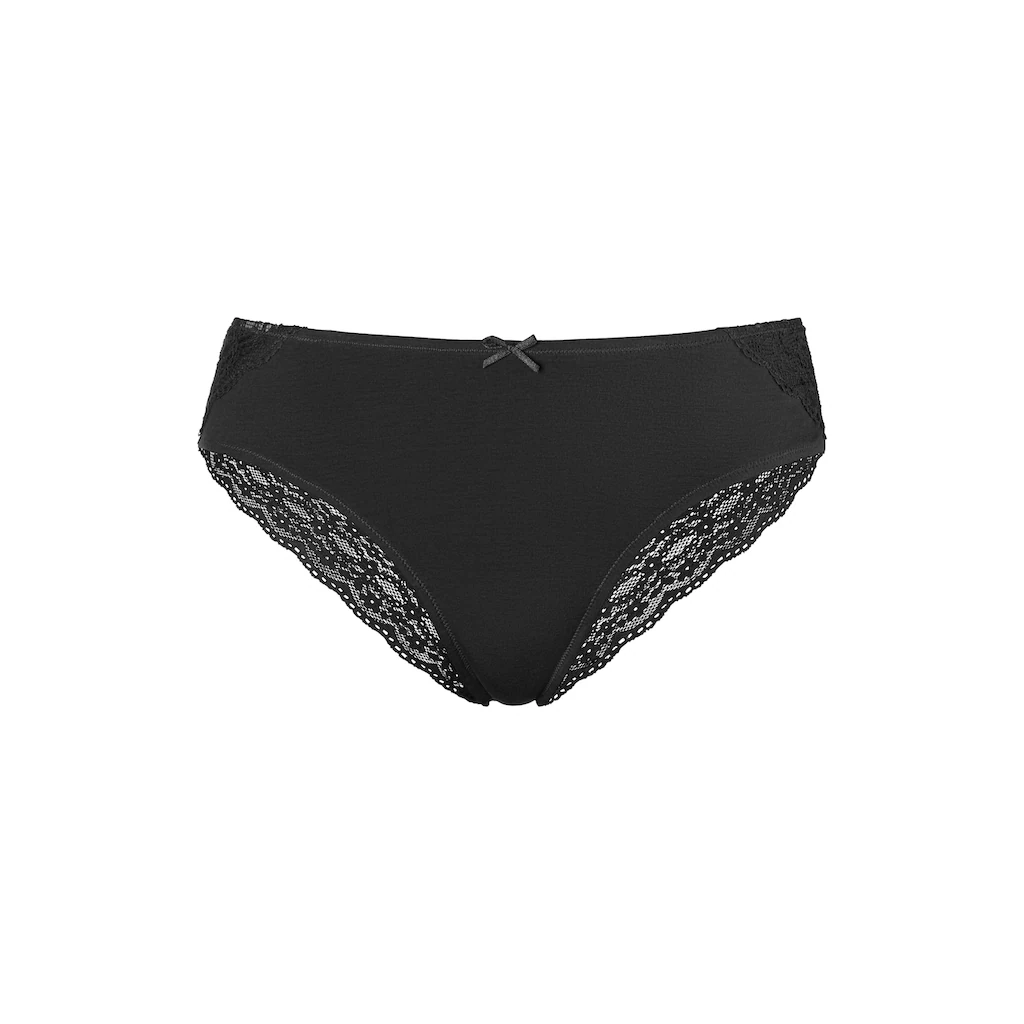 Vivance Brasilslip (3er-Pack) Aus Elastischer Baumwolle Mit Floraler Spitze ▷ Für