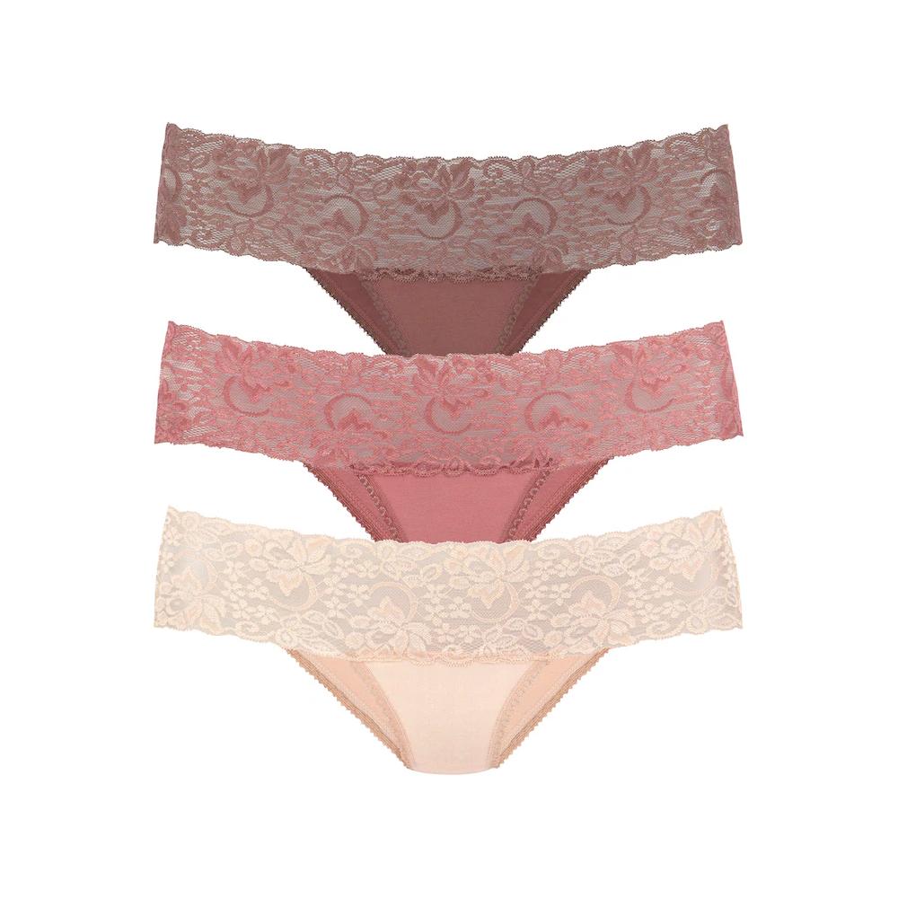 Vivance Brasilslip (3er-Pack) aus elastischer Baumwolle mit floraler Spitze kaufen