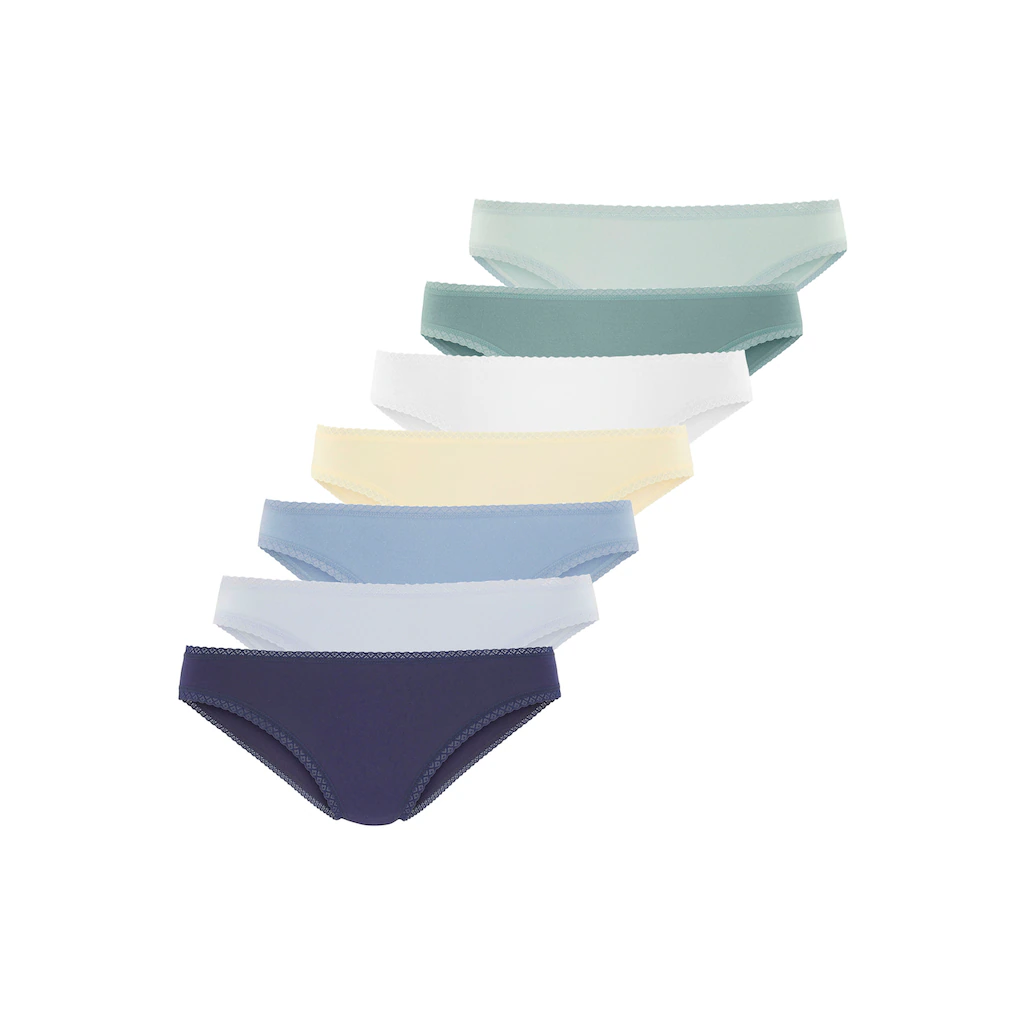 Vivance Brasilslip (7er-Pack) mit feiner Spitzeneinfassung und aus weicher Baumwollqualität bestellen